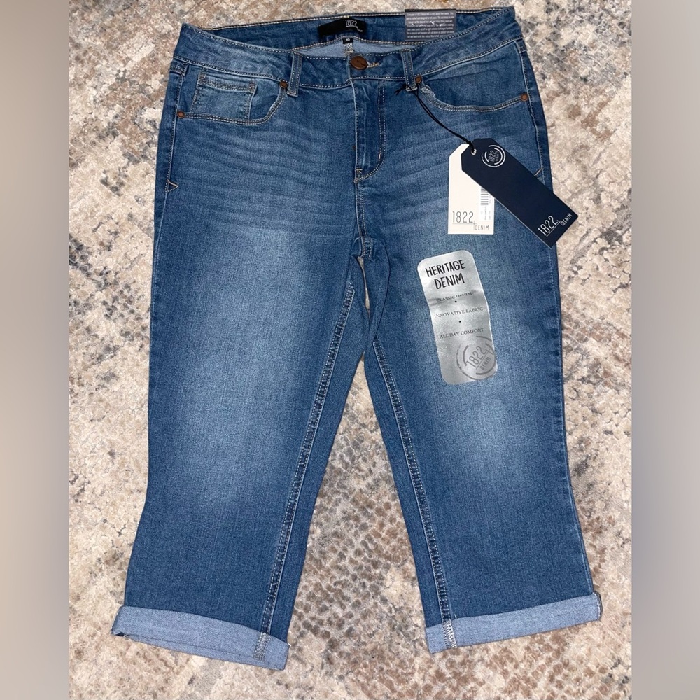 NWT 1822 Denim Heritage Capri Jeans